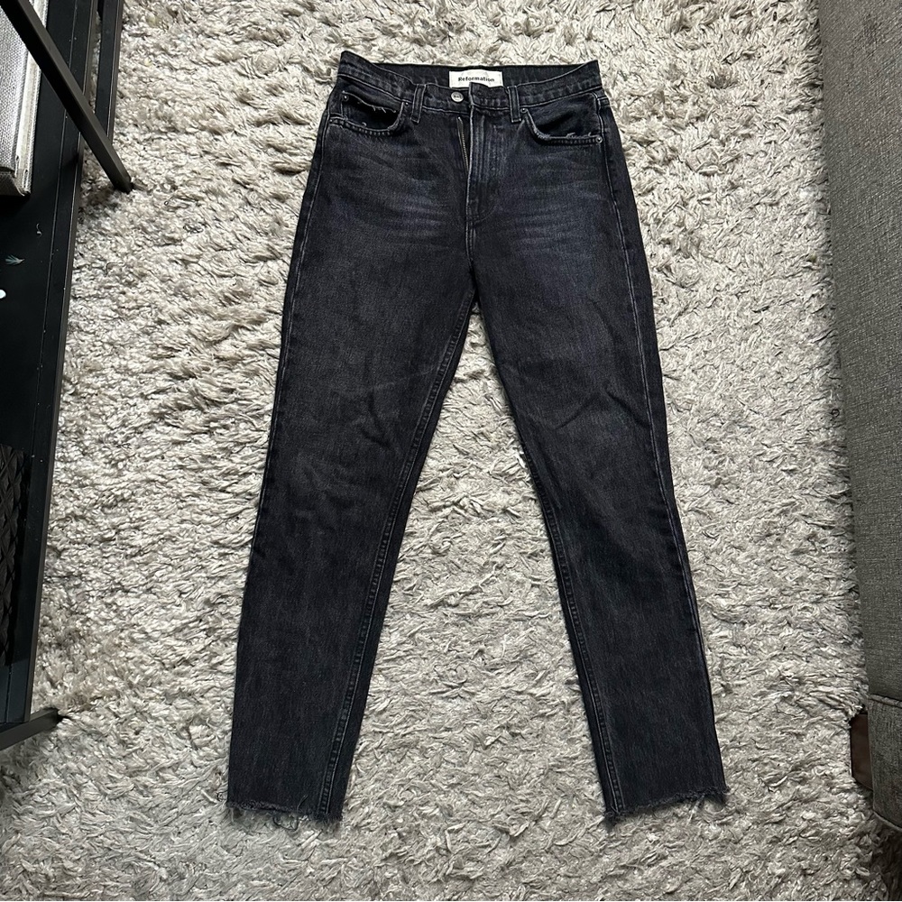 Reformation Jeans Julia High Cigarette in Pacific